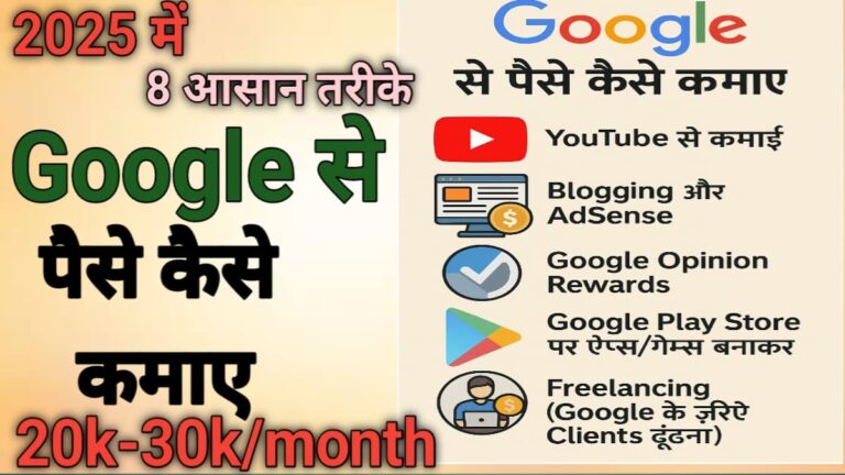 Google se paise kaise kamaye 2025